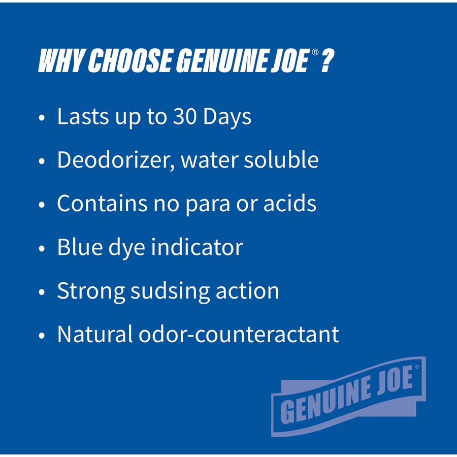 Genuine Joe Non-para Green Apple Scent Urinal Screen - Lasts upto 30 Days - 12 / Box - Blue - Urinal Screens & Deodorizers - GJO58335