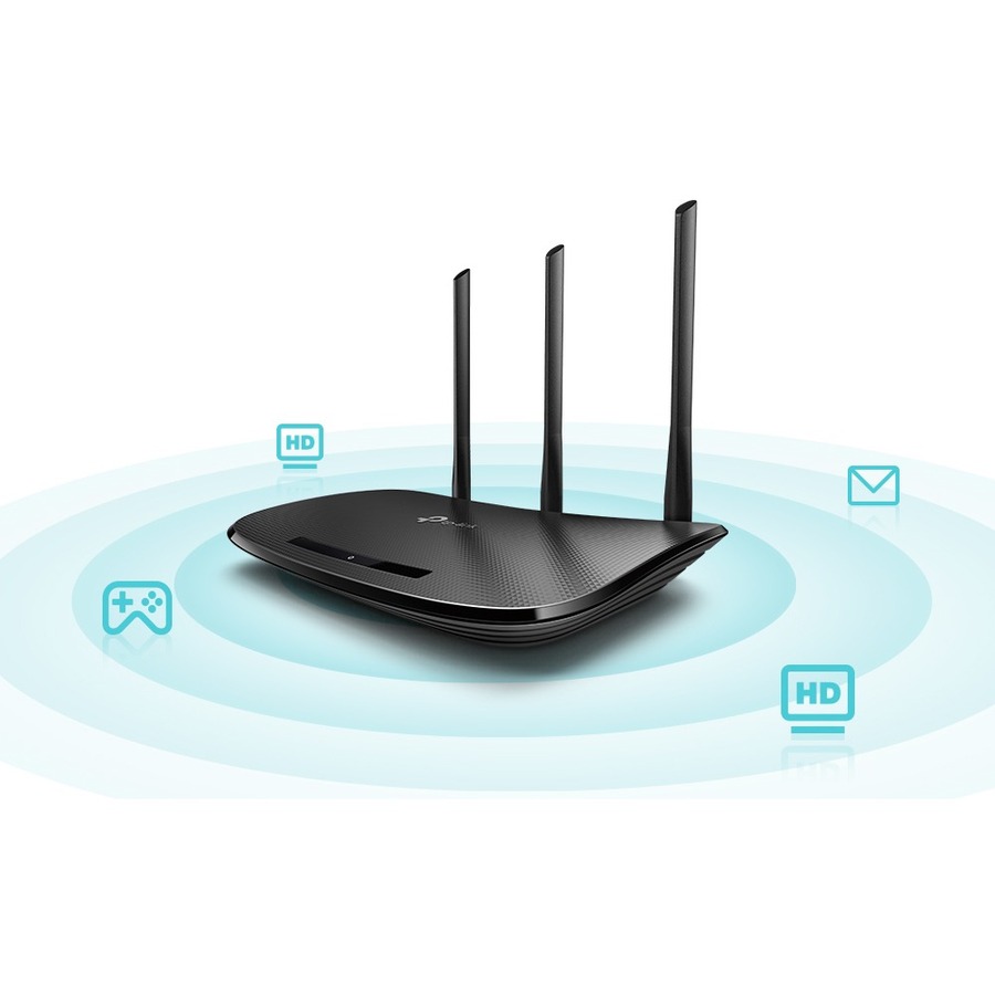 TP-LINK TL-WR940N Wireless N300 Home Router, 300Mpbs, 3 External Antennas, IP QoS, WPS Button