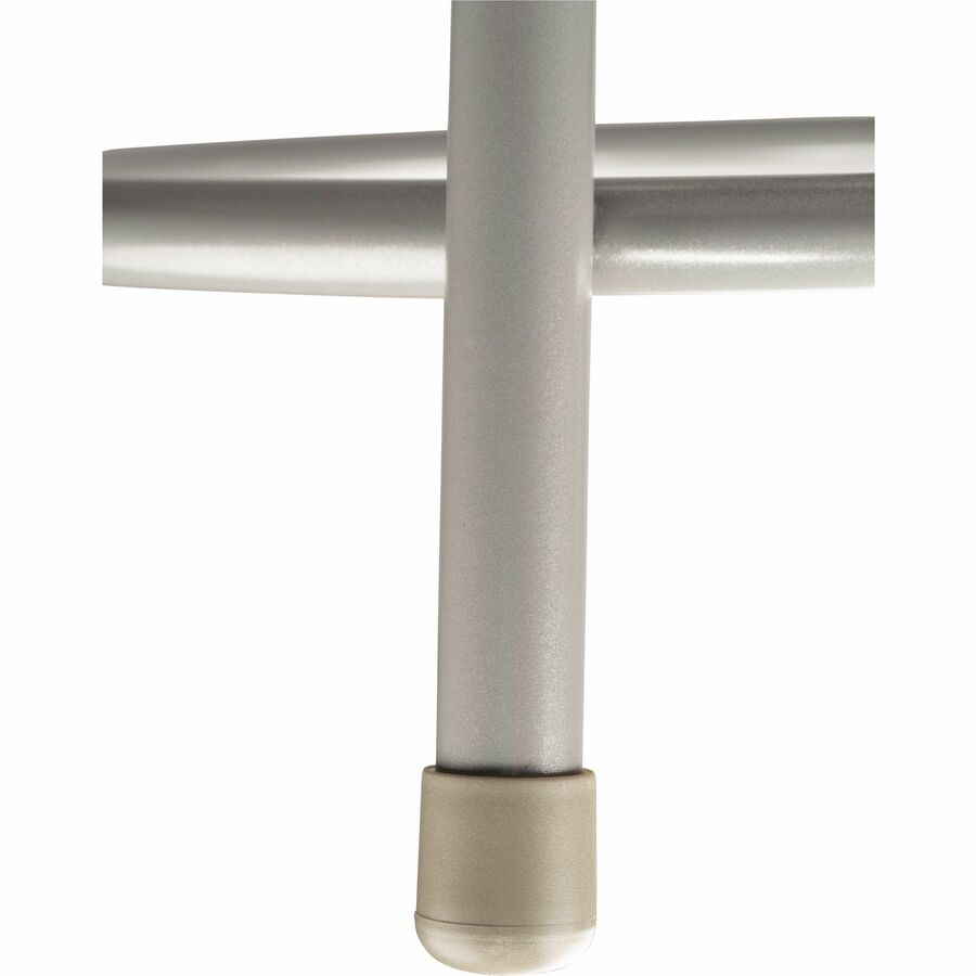 National Public Seating 6400 Series Heavy-Duty Padded Stools - Gray Seat Color - Vinyl, Medium Density Fiber (MDF), Plush Seat Material - Gray Frame Color - Steel Frame Material - Four-legged Base - Steel - 1 Each