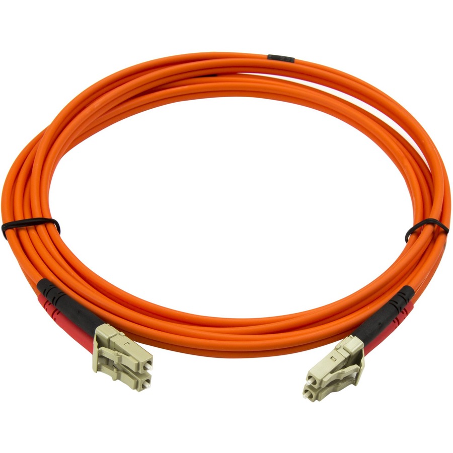 StarTech.com 2m Fiber Optic Cable - Multimode Duplex 50/125 - LSZH - LC/LC  - OM2 - LC to LC Fiber Patch Cable - Connect fiber network devices for  high-speed transfers with LSZH