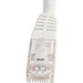 StarTech 1 ft Category 6 Molded RJ-45 Patch Cable White (C6PATCH1WH)
