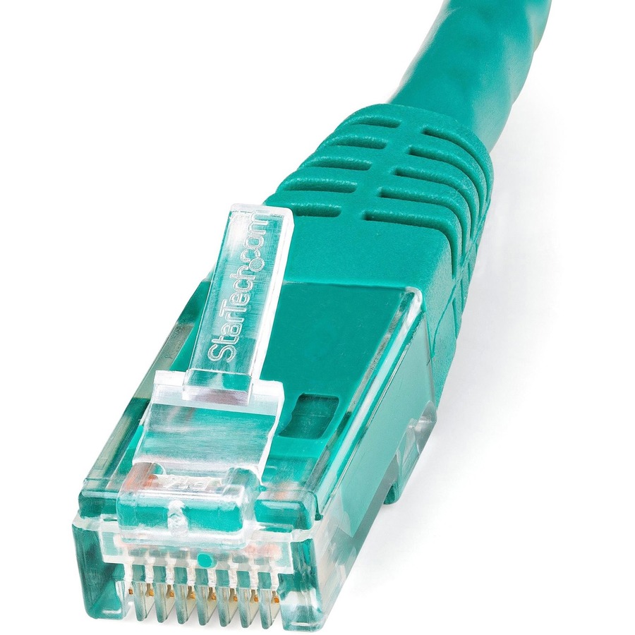 StarTech 7ft CAT6 Ethernet Cable - Green Molded Gigabit - 100W PoE UTP 250Mhz - Category 6 Patch Cord UL Certified Wiring/TIA