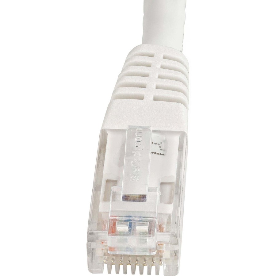 StarTech 20ft CAT6 Ethernet Cable - White Molded Gigabit - 100W PoE UTP 250Mhz - Category 6 Patch Cord UL Certified Wiring/TIA