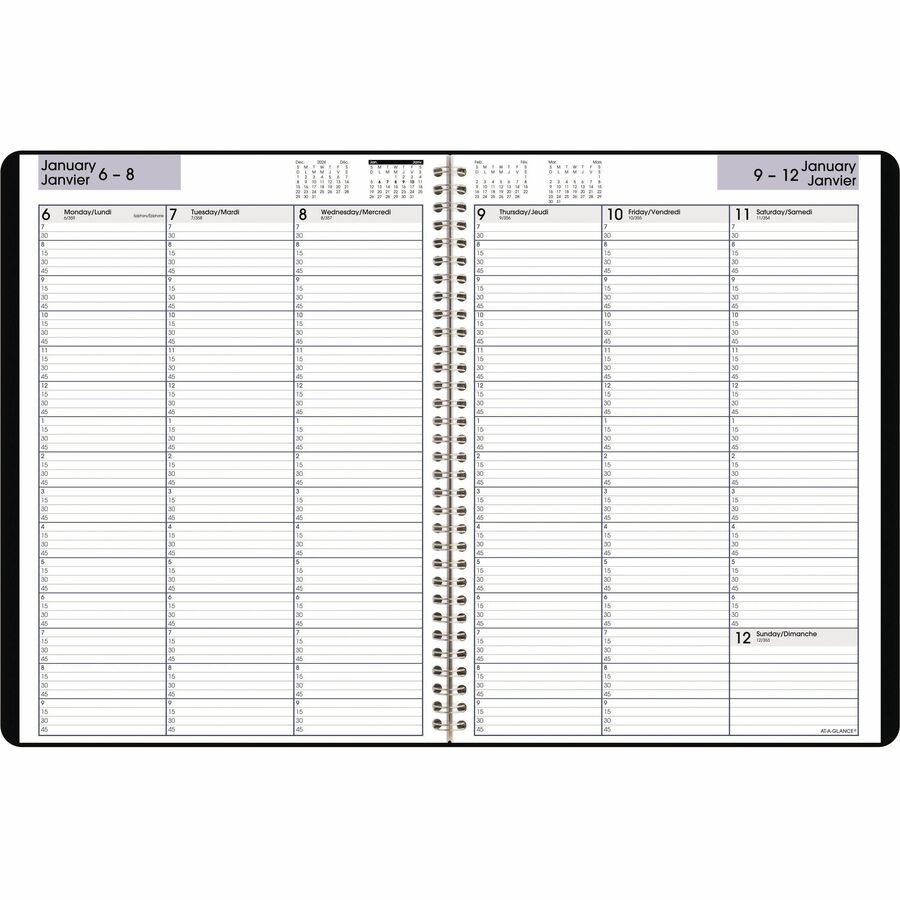At-A-Glance Professional Appointment Book - Weekly - 1 Year - January 2024 till December 2024 - Appointment Books & Planners - AAGGF52000