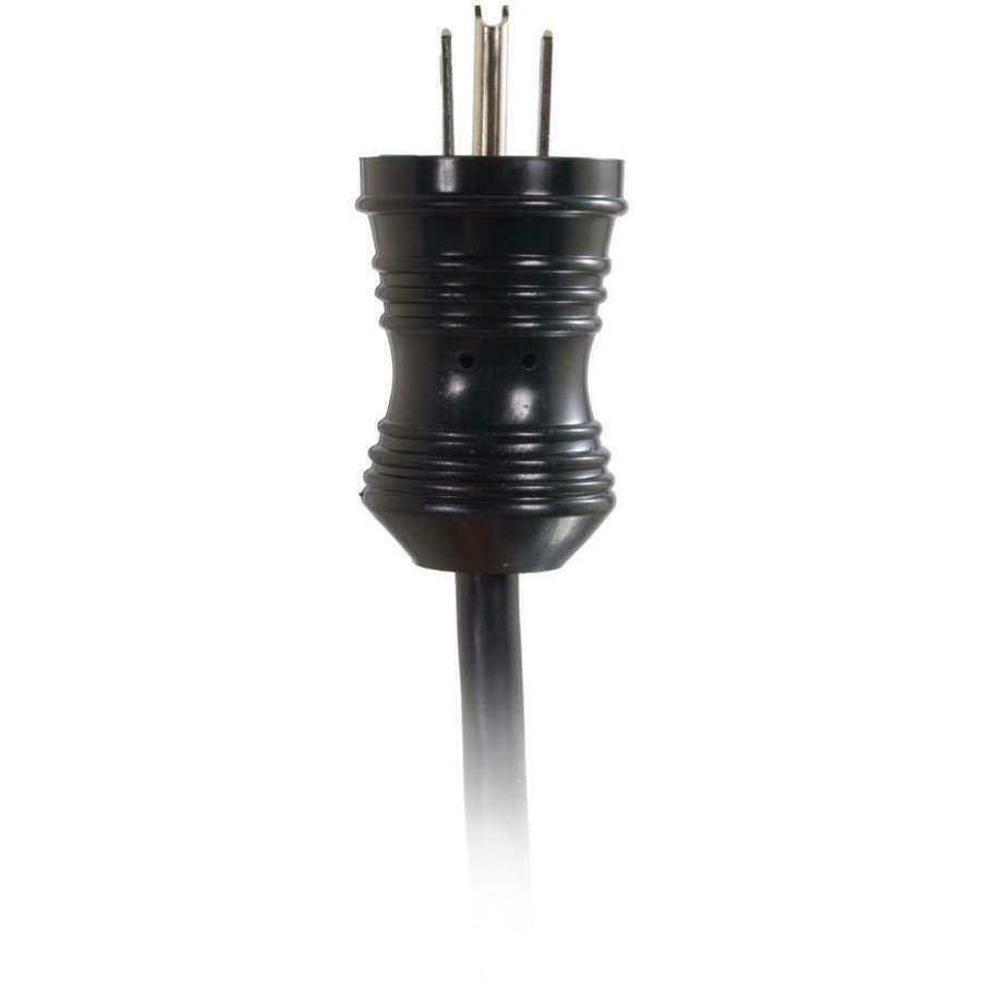 Monoprice CAT6A slim flat U/FTP Ethernet patch cable, 1 ft, black, molded boot — alternate view 2