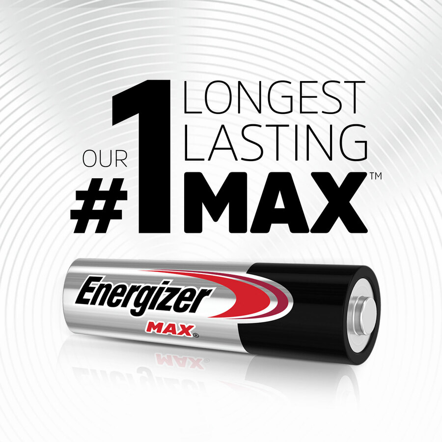 Energizer MAX Alkaline AA Batteries - For Multipurpose - AA - 1.5 V DC - 8 / Pack = EVEE91MP8
