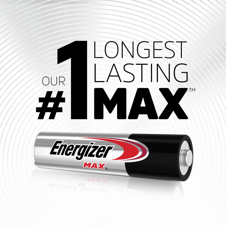 Energizer MAX Alkaline AAA Batteries - For Multipurpose - AAA - 1.5 V DC - 8 / Pack = EVEE92MP8