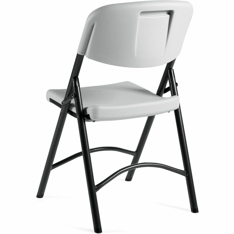 Lite-Lift Armless Folding Chairs, Set of 4, Oyster Grey