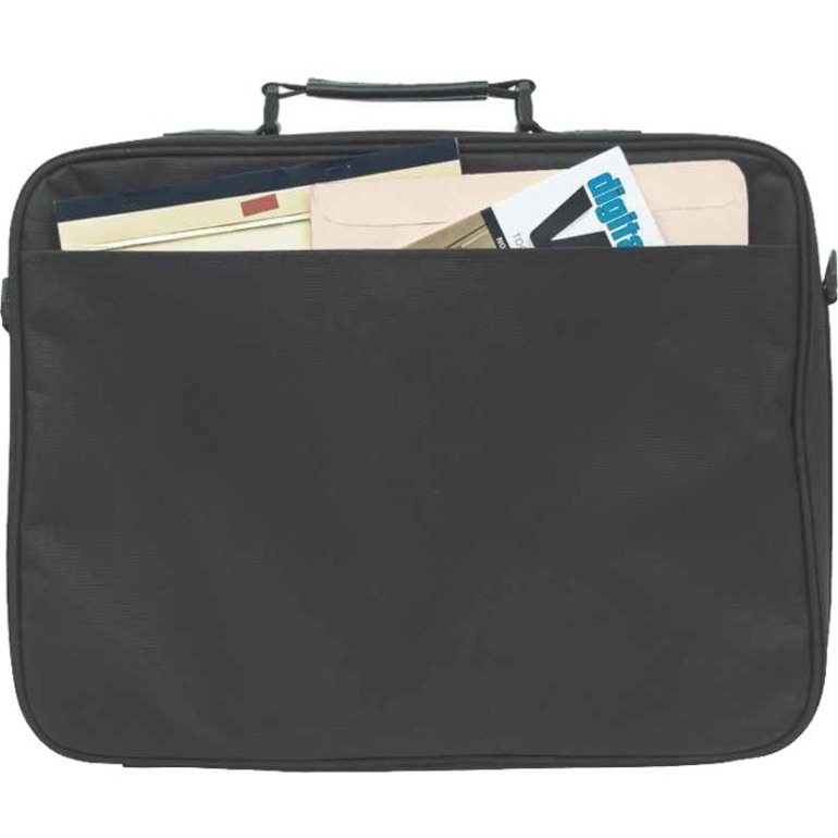 Manhattan Empire II 17" Laptop Briefcase, Black - Top Load, Fits Most Widescreens Up To 17"
