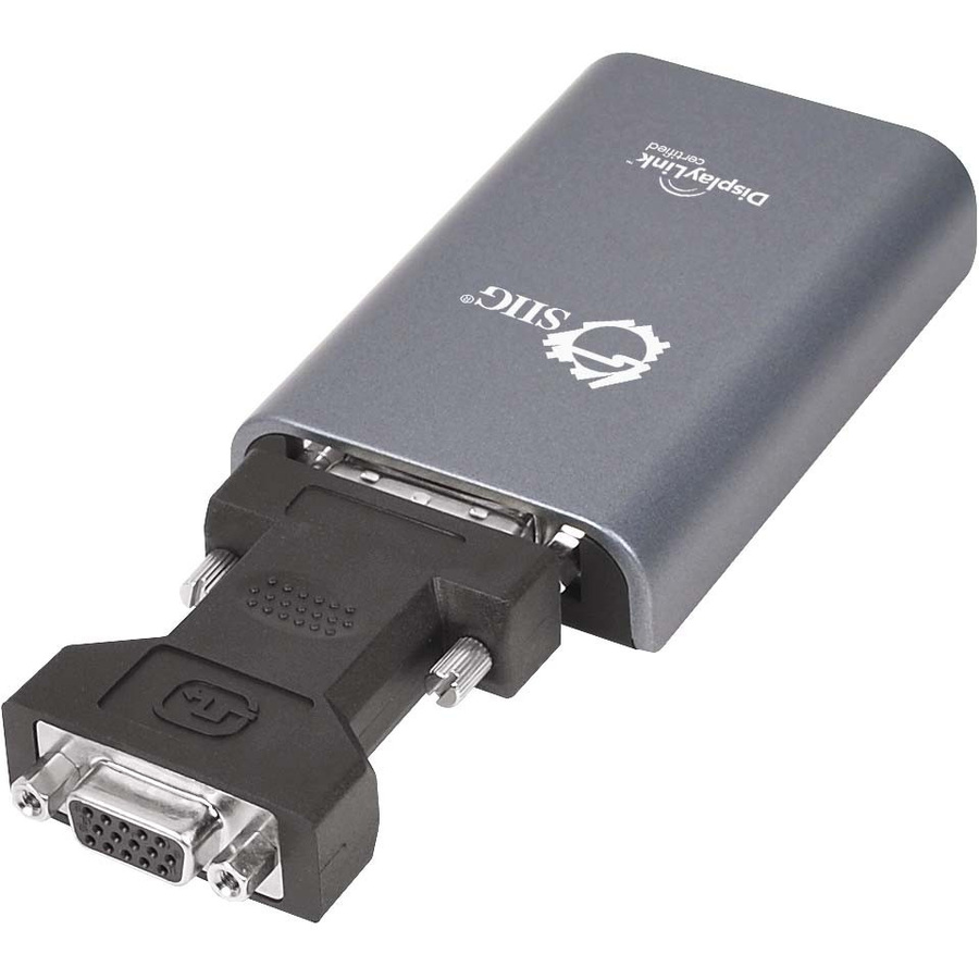 SIIG USB 2.0 to DVI/VGA Pro - Maximum Resolution Supported - 2048 x 1152