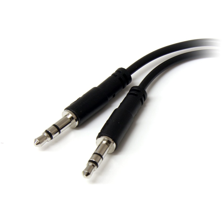 StarTech.com Slim Stereo Splitter Cable 3.5mm Male to 2x 3.5mm