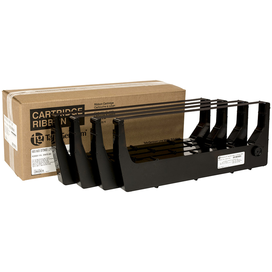 Printronic TG6600 and TG6800 extended life cartridge ribbon 4-pack for enterprise printers — alternate view 2