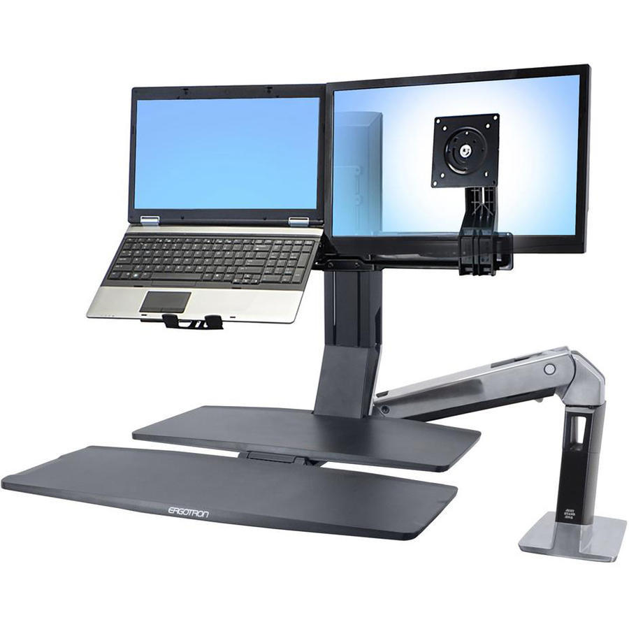 Ergotron WorkFit Multi Component Mount for Workstation, Notebook - Black