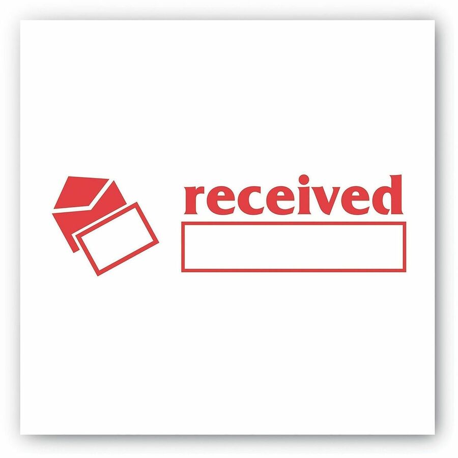 COSCO Shutter Stamp - Message Stamp - RECEIVED - 0.50" Impression Width - 20000 Impression(s) - Red - Rubber, Plastic - 1 Each