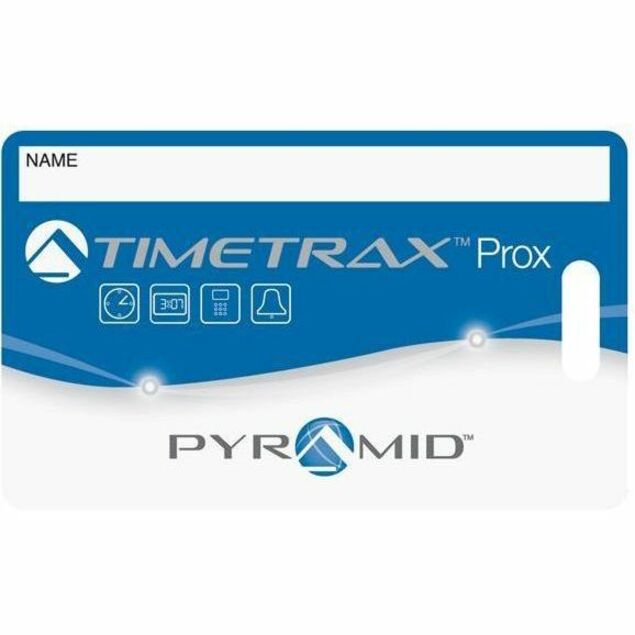 Pyramid Time Systems TimeTrax Elite Proximity Badges - Proximity Card - 3.50" (88.90 mm) x 2.50" (63.50 mm) Length - 15 - Pack - Blue - Time Cards & Time Clock Accessories - PTI42454