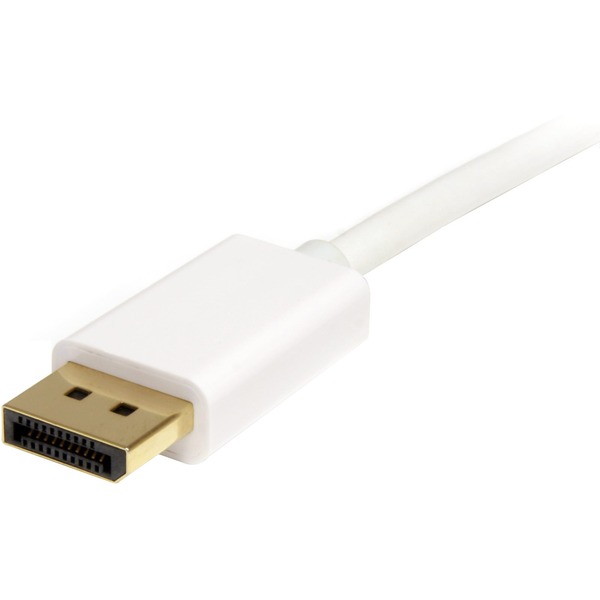 StarTech White Mini DisplayPort to DisplayPort 1.2 Adapter Cable - 10 ft. (MDP2DPMM3MW)
