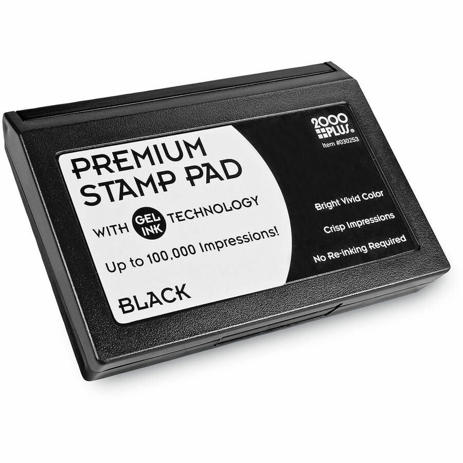 COSCO 2000 Plus Replacement Ink Pad - 2.8" Width x 4.3" Length - Black Ink - 1 Each