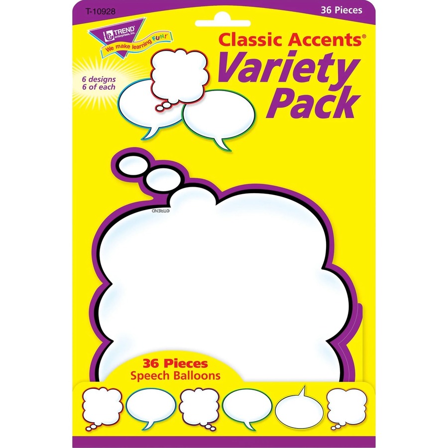 Classic Accents Variety Pack - Speech Balloons - Accents - TEPT10928