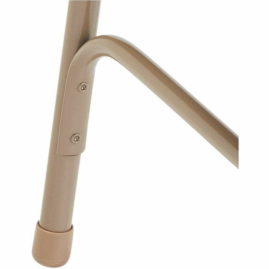 National Public Seating 1200 Series Upholstered Folding Chair - Honey Brown Seat Color - Vinyl, Foam Seat Material - Honey Brown Back Color - Vinyl Back Material - Beige Frame Color - Tubular Steel Frame Material - Honey Brown - Vinyl, Polypropylene - 4 /