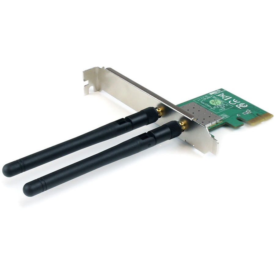 StarTech PCI Express Wireless N Adapter, 300 Mbps PCIe 802.11 b/g/n Network Adapter Card - 2T2R 2.2 dBi, TAA