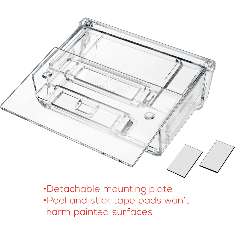 Deflecto Outdoor Business Card Holder - 2.75" (69.85 mm) x 4.25" (107.95 mm) x 1.50" (38.10 mm) x - 1 Each - Clear = DEF70901