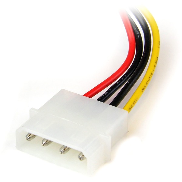 STARTECH 6in 4-pin Molex to Left Angle SATA Power Cable Adapter - 6"