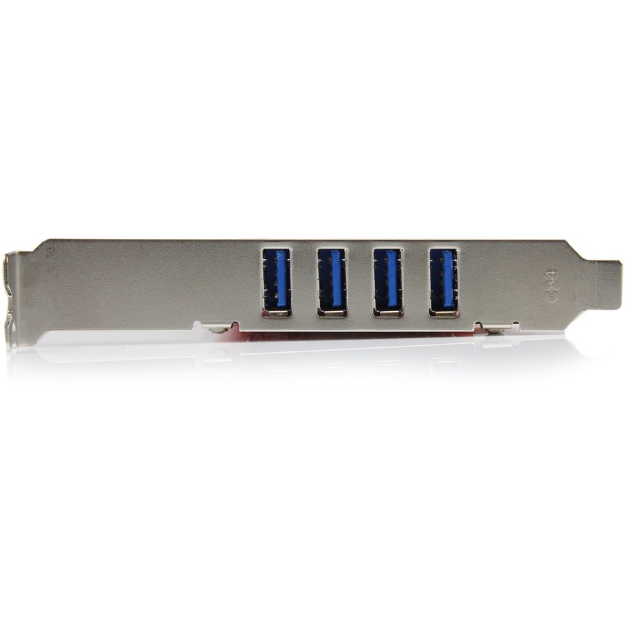 StarTech 4 Port PCI SuperSpeed USB 3.0 Adapter Card with SATA/SP4 Power, 5Gbps, TAA