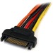 STARTECH Latching SATA Power Y Splitter Cable Adapter - M/F - 6in (PYO2LSATA)