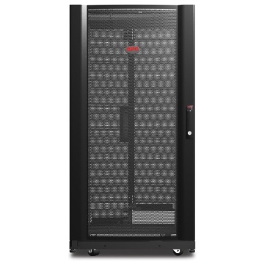 APC NetShelter AV, Server Rack Enclosure, 24U, 10-32 Threaded Rails, Black, 1199H x 600W x 806D mm