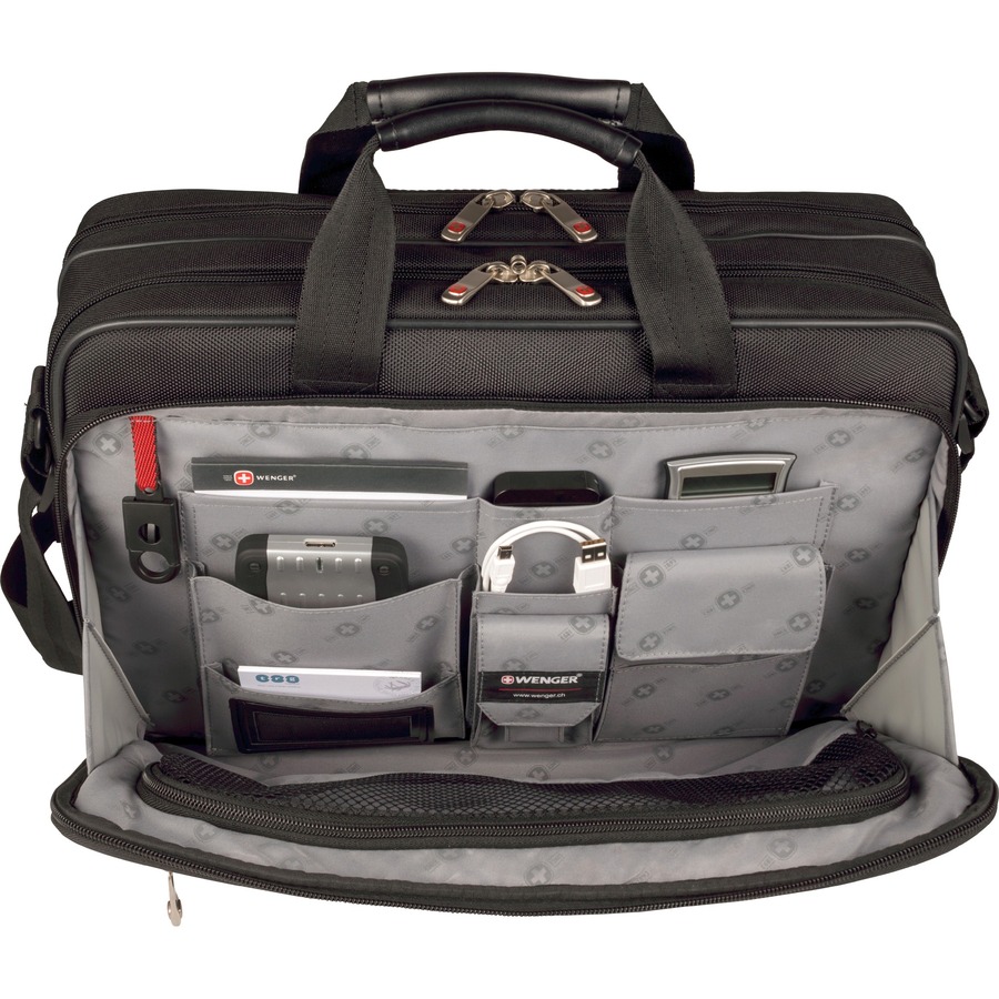 WENGER & SWISSGEAR BY GROUP III WENGER MAINFRAME CASE TRIPLE GUSS 15.6IN LAPTOP BLACK — alternate view 2