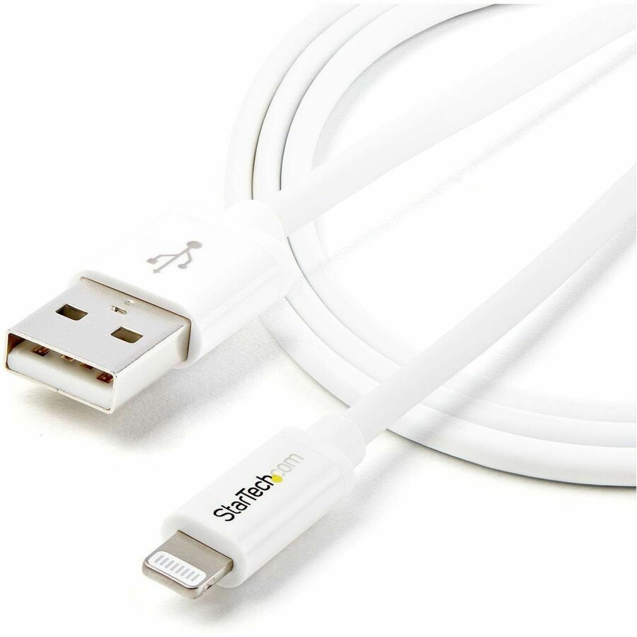 StarTech 1m (3ft) White Apple&reg; 8-pin Lightning Connector to USB Cable for iPhone / iPod / iPad
