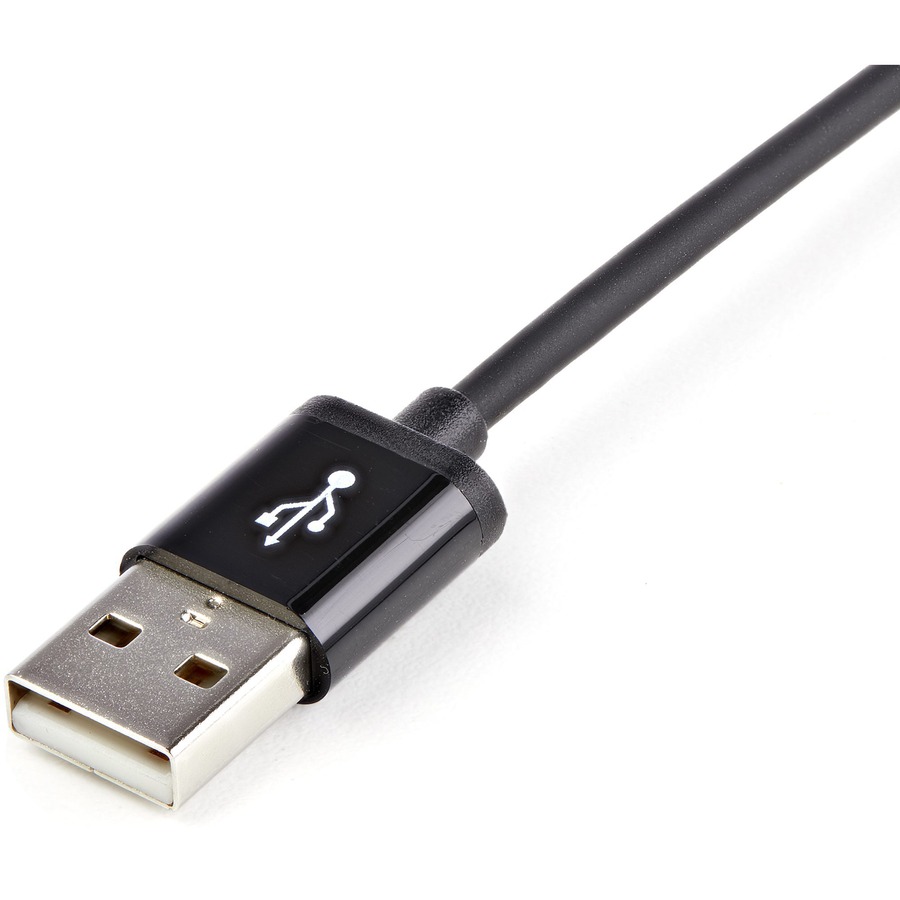StarTech 2m (6ft) Long Black Apple&reg; 8-pin Lightning Connector to USB Cable for iPhone / iPod / iPad