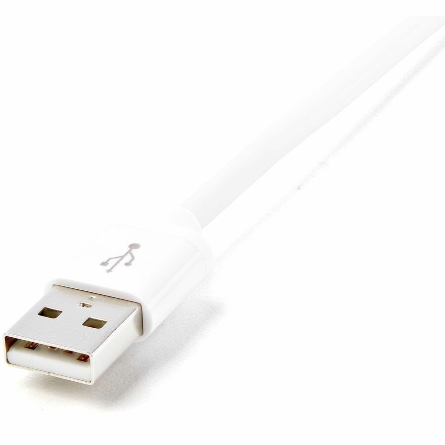 StarTech 2m (6ft) Long White Apple® 8-pin Lightning Connector to USB Cable for iPhone / iPod / iPad