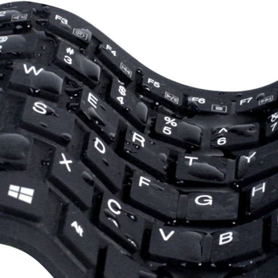 Adesso Antimicrobial Waterproof Flex Keyboard (Mini Size)