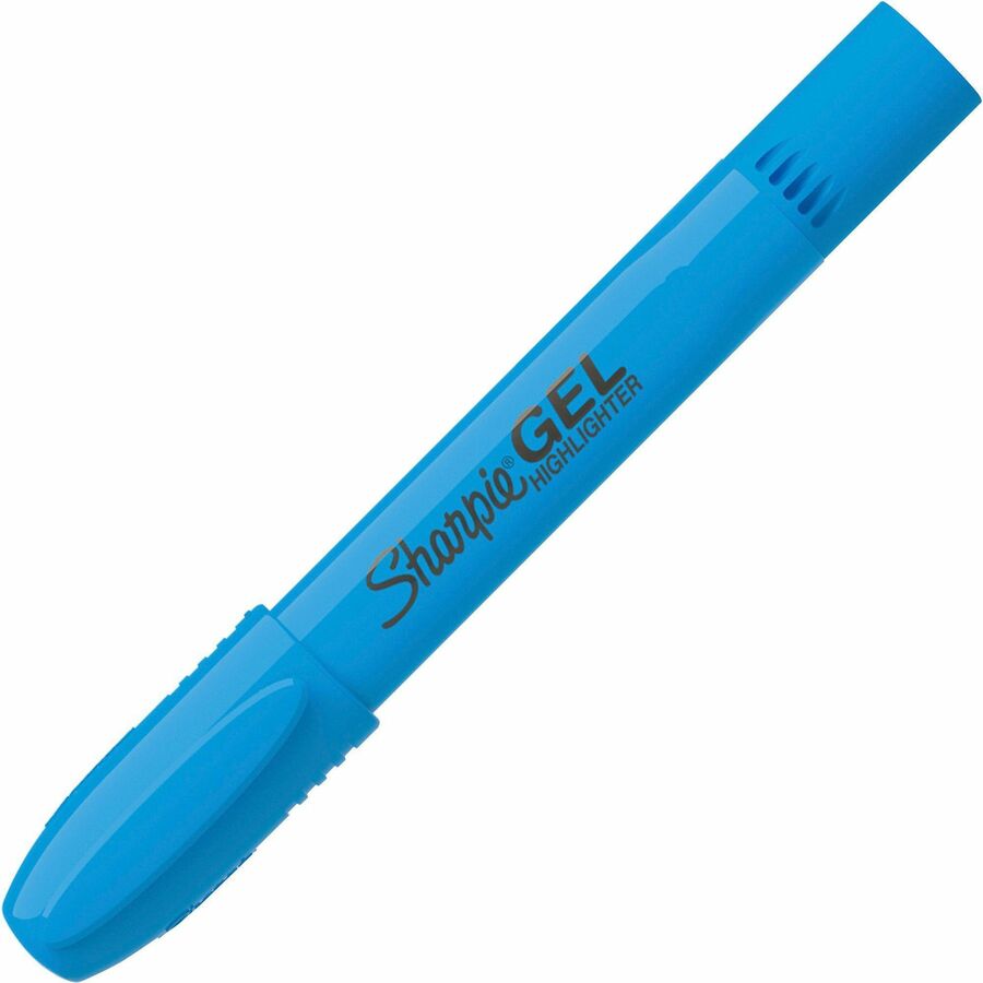 Sharpie Gel Highlighter - Bullet Marker Point Style - Fluorescent Blue, Fluorescent Green, Fluorescent Orange, Fluorescent Pink, Fluorescent Yellow Gel-based Ink - 5 / Set