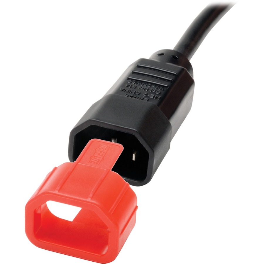 Tripp Lite by Eaton Plug-Lock Inserts (C14 power cord to C13 outlet) Red 100 pack