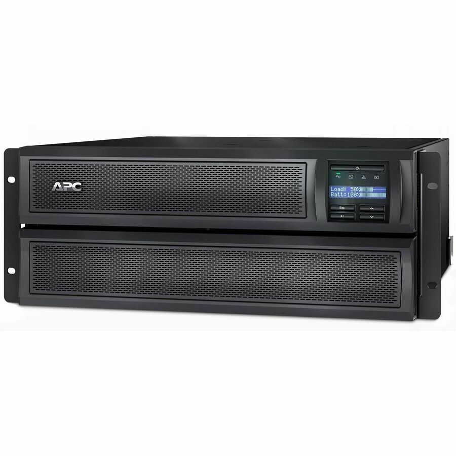 APC Smart-UPS X, Line Interactive, 3kVA, Rack/tower convertible 4U, 208V-230V, 8x C13+2x C19 IEC, SmartSlot, Extended runtime, Short depth