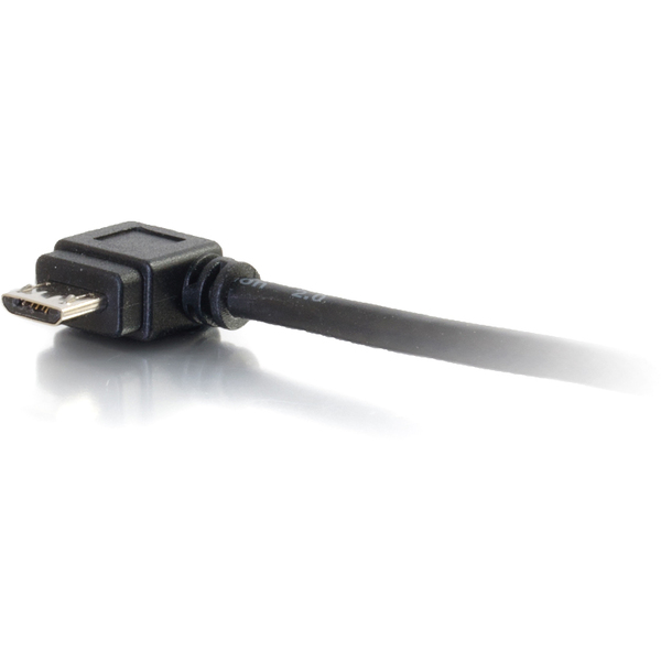 C2G 6-in USB Micro-B to USB Device OTG Adapter Cable - Black