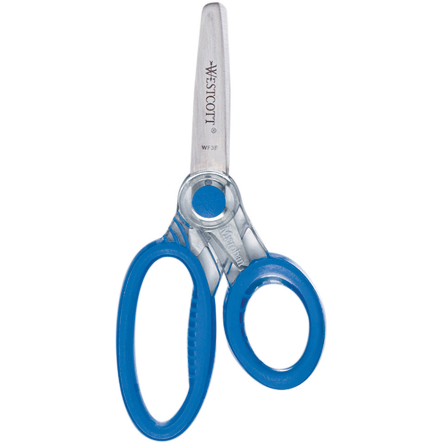 Westcott Soft Handle Kids Scissors - 2" (50.80 mm) Cutting Length - 5" (127 mm) Overall Length - Straight-left/right - Stainless Steel - Blunted Tip - Assorted - 1 Each - Scissors - ACM14596X