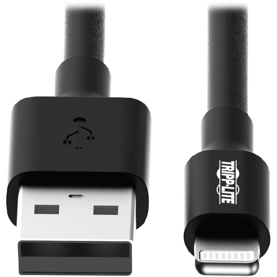 Tripp Lite by Eaton USB-A to Lightning Sync/Charge Cable MFi Certified Black M/M USB 2.0 6 ft. (1.83 m)
