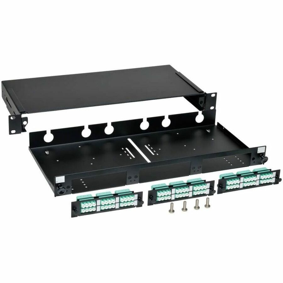 Tripp Lite by Eaton 36-Port LC/LC Rackmount Fiber Enclosure Feed Through Patch Panel 1U
