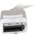 CABLES TO GO Mini DisplayPort to DisplayPort Adapter Cable M/M (White) - 3 ft. (54297)