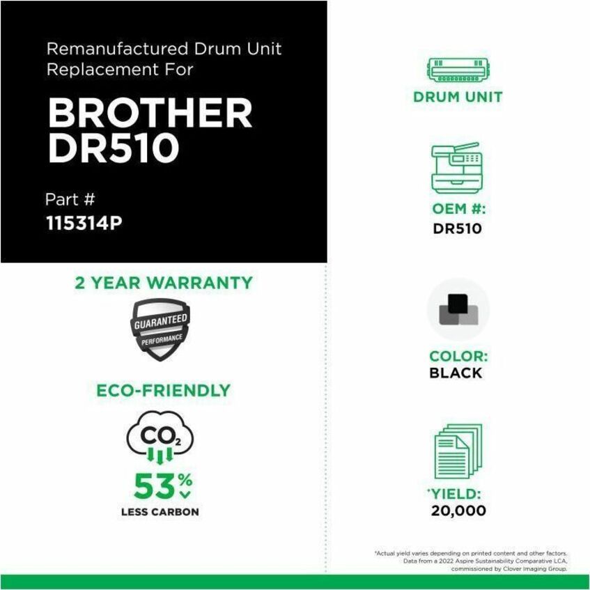 Tambour remis à neuf Brother DR510 - CIG