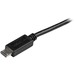 STARTECH Mobile Charge Sync USB to Slim Micro USB Cable for Smartphones and Tablets - 3 ft.(USBAUB3BK)