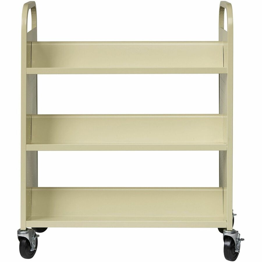 Lorell Double-sided Book Cart