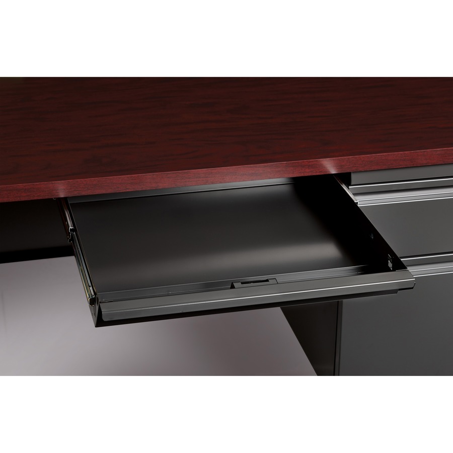 Lorell Fortress Series 48" Right Single-Pedestal Desk