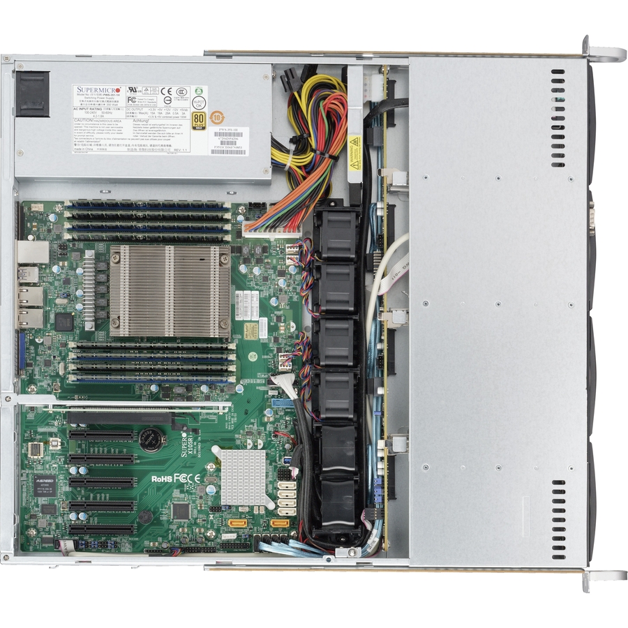 Supermicro SuperServer 5018R-M Barebone System - 1U Rack-mountable - Socket LGA 2011-v3 - 1 x Processor Support