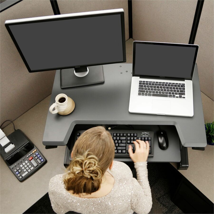 Ergotron - Workfit-T, poste de travail assis-debout (noir)