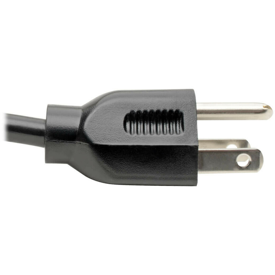 Eaton Tripp Lite Series Computer Power Cord, NEMA 5-15P to Right-Angle C13 - 10A, 125V, 18 AWG, 14 ft. (4.27 m), Black
