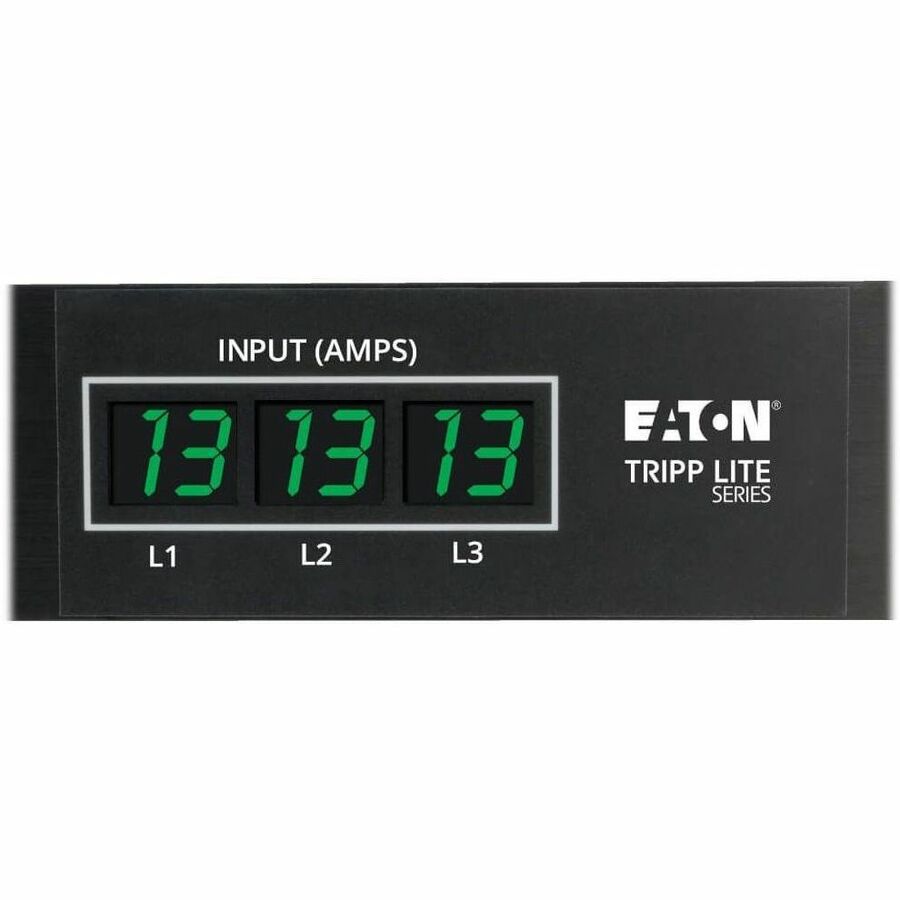 Tripp Lite by Eaton PDU 3-Phase Local Metered PDU 8.6 kW 45 208V outlets (36 C13 9 C19) 6 ft. (1.83 m) NEMA L21-30P Input connection TAA Compliant